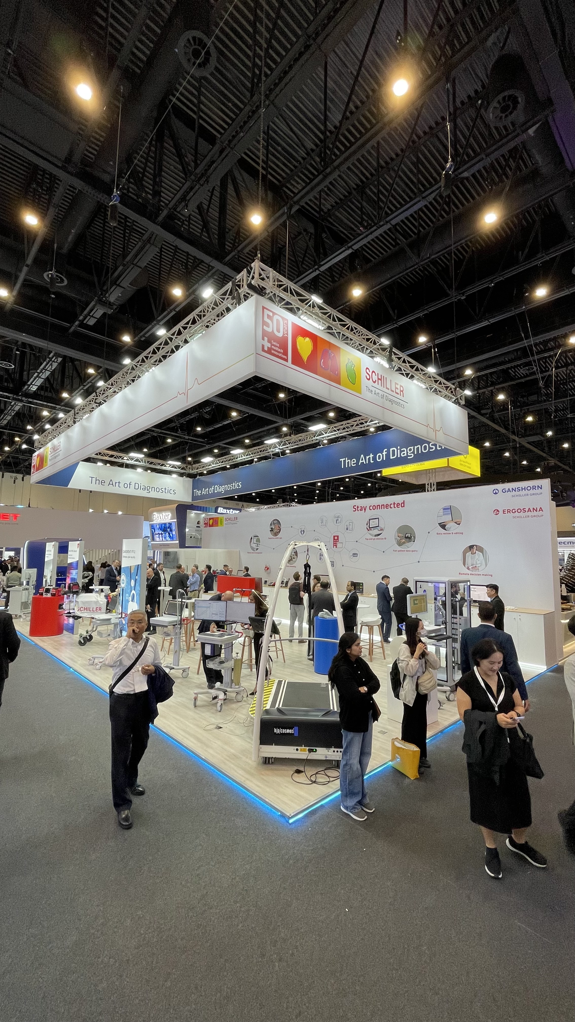 WHX (Arab Health) | Schiller AG – Medtech Messestand von DAXO, Vereinigte Arabische Emirate